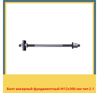 Болт анкерный фундаментный М12х300 мм тип 2.1 в Уральске