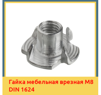 Гайка мебельная врезная М8 DIN 1624 в Уральске