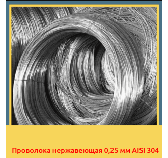 Проволока нержавеющая 0,25 мм AISI 304 в Уральске
