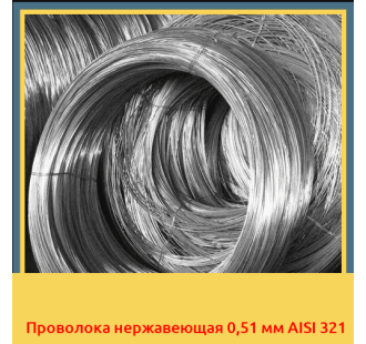 Проволока нержавеющая 0,51 мм AISI 321 в Уральске