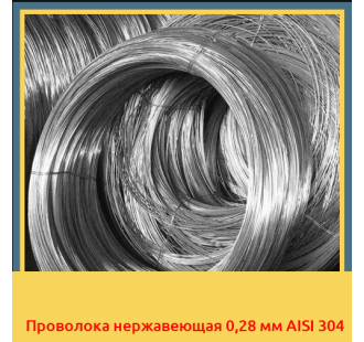 Проволока нержавеющая 0,28 мм AISI 304 в Уральске