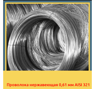 Проволока нержавеющая 0,61 мм AISI 321 в Уральске