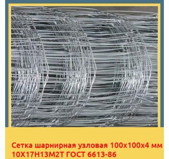 Сетка шарнирная узловая 100х100х4 мм 10Х17Н13М2Т ГОСТ 6613-86 в Уральске