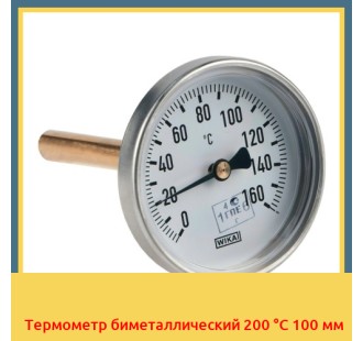 Термометр биметаллический 200 °С 100 мм в Уральске