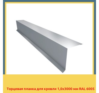 Торцевая планка для кровли 1,0х3000 мм RAL 6005 в Уральске