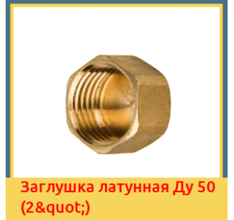 Заглушка латунная Ду 50 (2") в Уральске